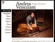 Tablet Screenshot of andreaveneziani.com